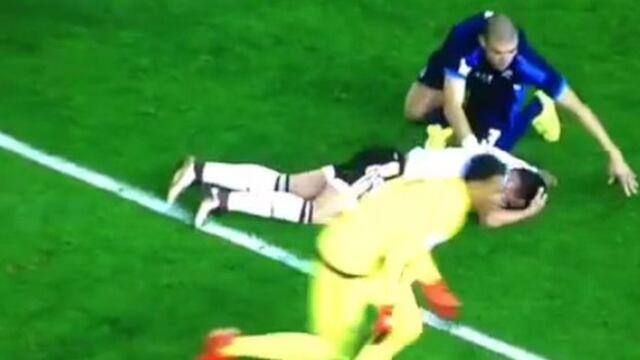 Real Madrid vs. Valencia: Pepe casi "deja" sin oreja a Alcácer con pisotón