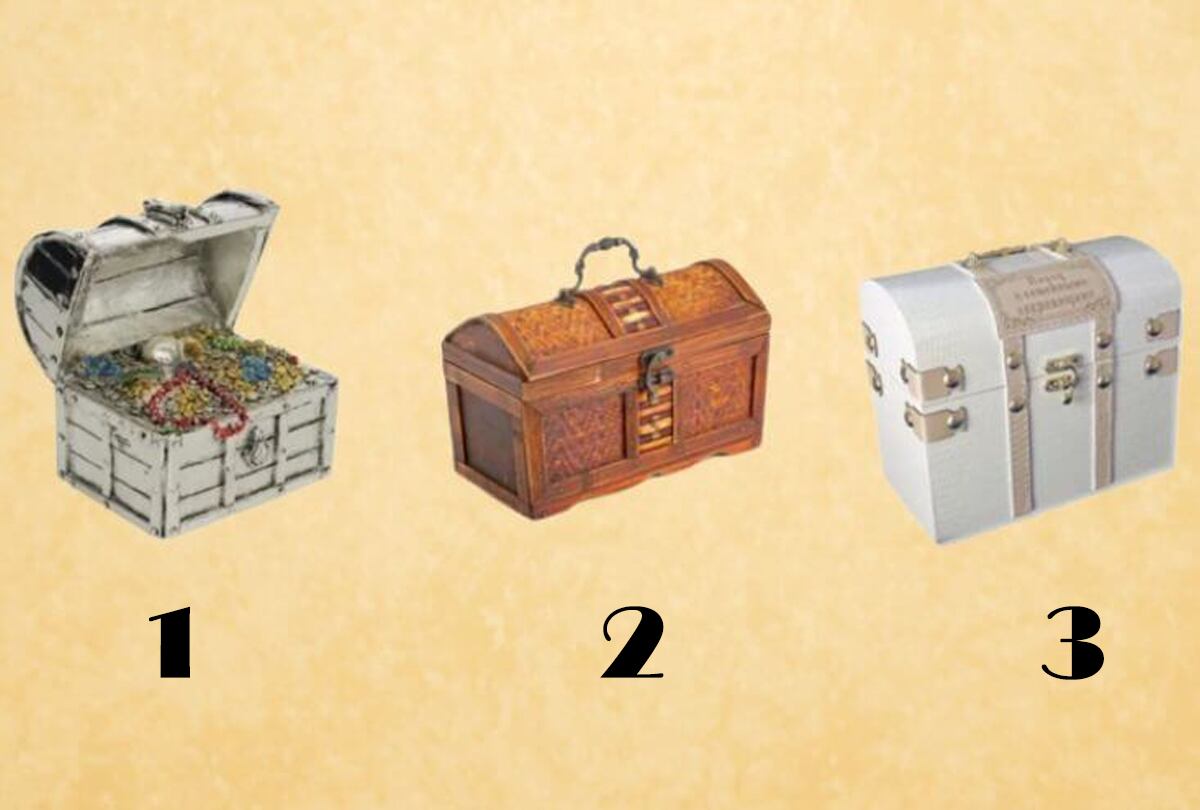 Test visual: Solo elige uno de los cofres y conocerás el regalo o sorpresa que te espera. ¡Atrévete a descubrir tu destino!