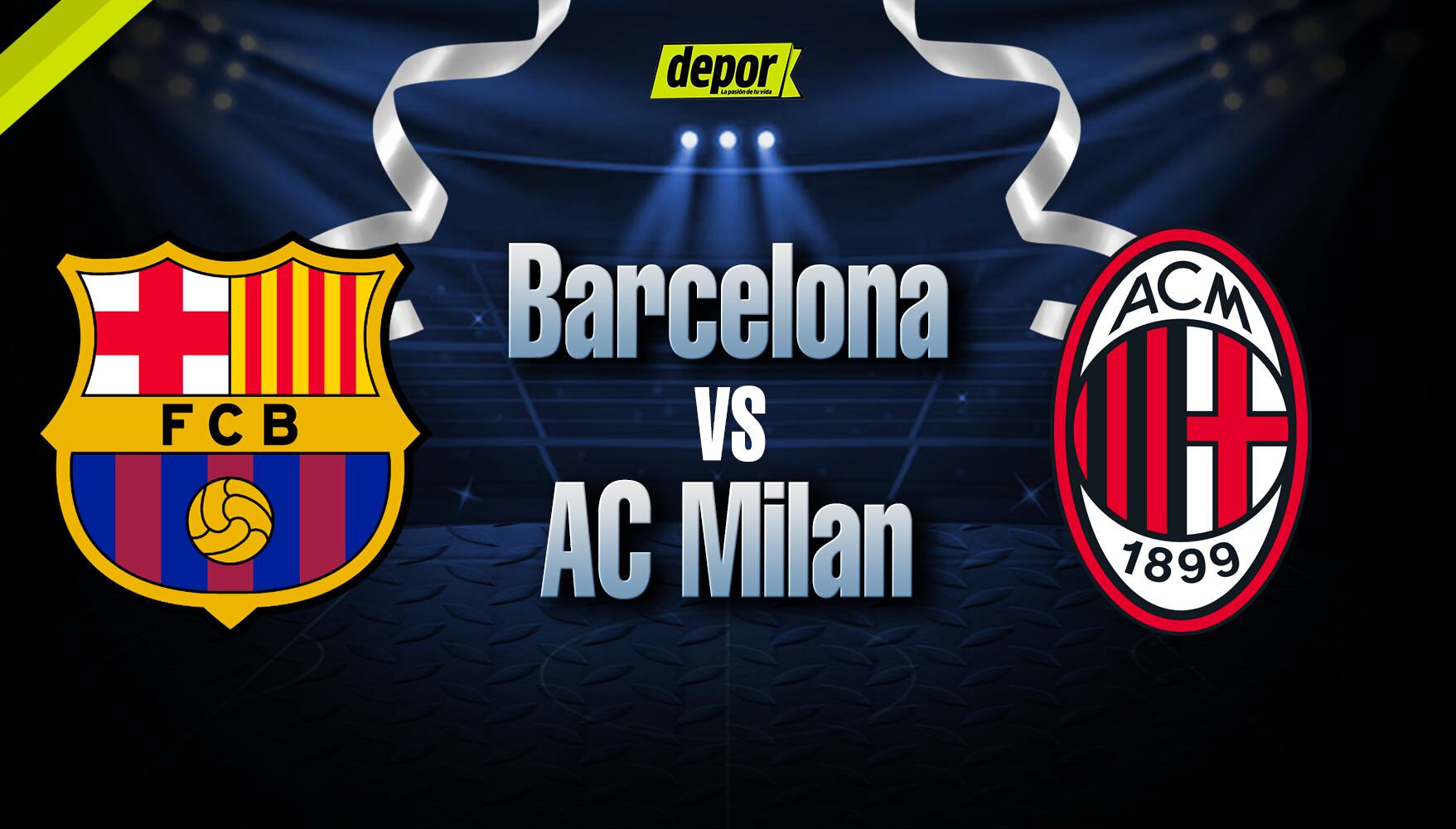 Barcelona vs. AC Milan se enfrentan este martes (Foto: Depor)