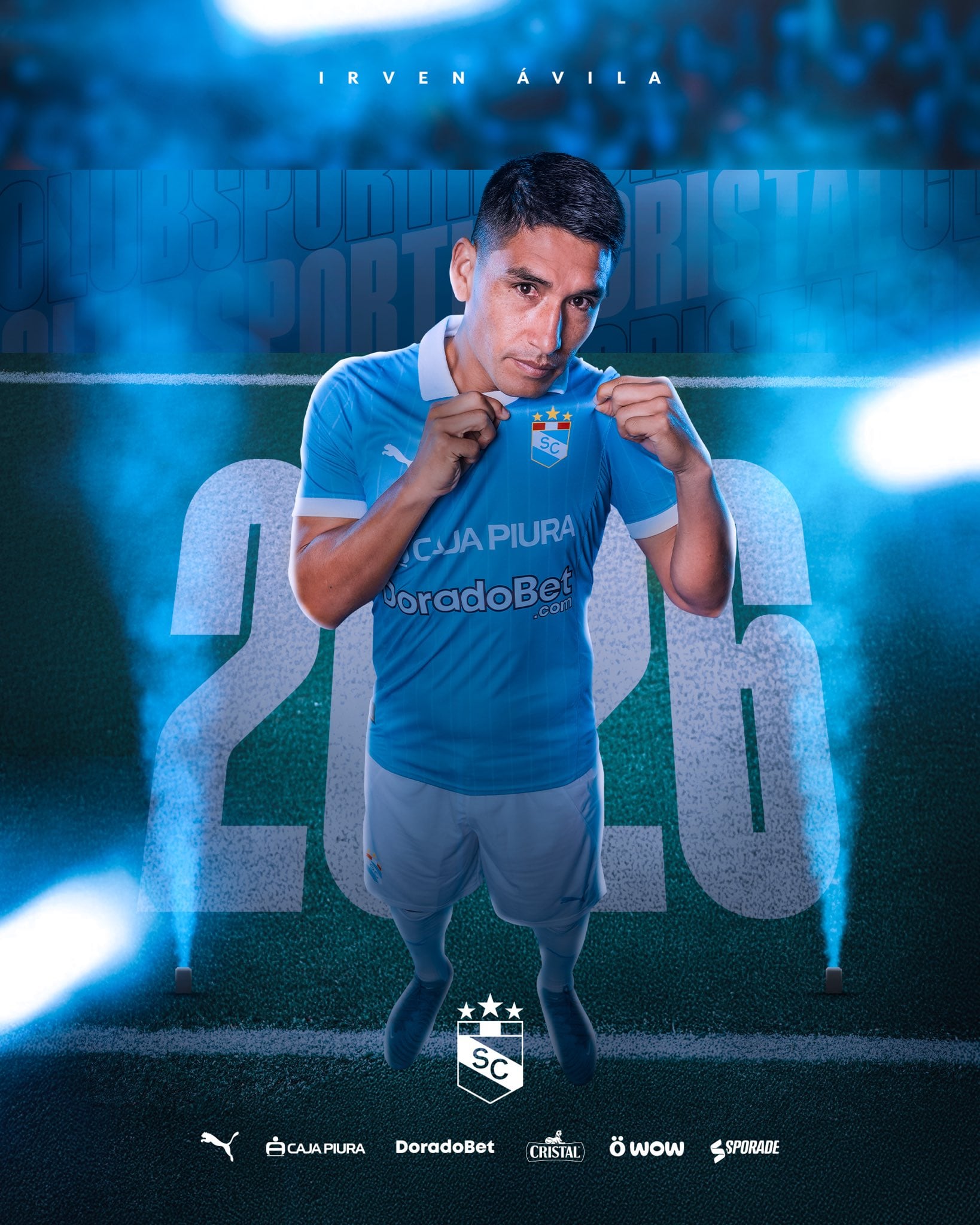 Sporting Cristal anunció la renovación de Avila por todo el 2026 | Foto: SC