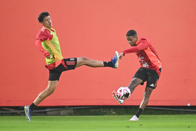 La Selección Peruana entrena en Videna, previo a los duelos ante Colombia y Ecuador por Eliminatorias al Mundial 2026. (Foto: FPF)