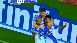 'Sombrero', asistencia y a cobrar: la gran jugada de Omar Fernández para el empate de Puebla