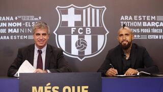 Ya es azulgrana: Arturo Vidal fue presentado en Barcelona y habló de sus objetivos como culé