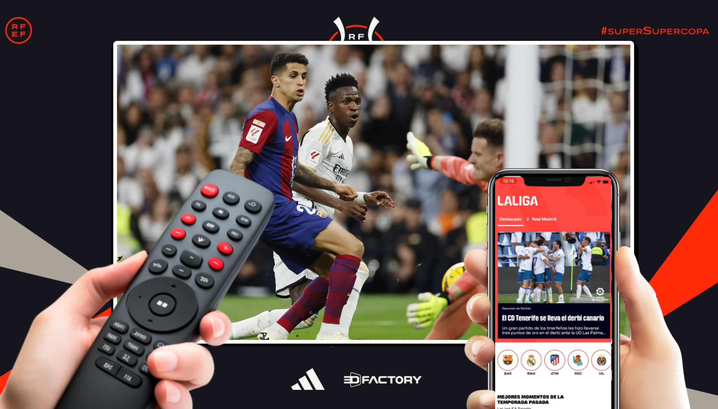 Lista de canales de televisión y plataformas online para ver el partido Real Madrid vs. FC Barcelona por la gran final de la Supercopa de España 2025 desde el estadio King Abdullah Sports City de la ciudad de Yeda, Arabia Saudita (Foto: AFP)