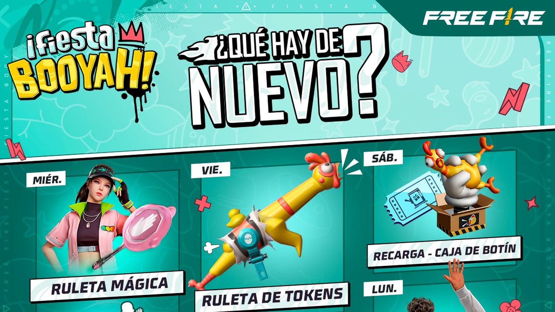 Atento con los eventos de Free Fire para el fin de semana (Garena)