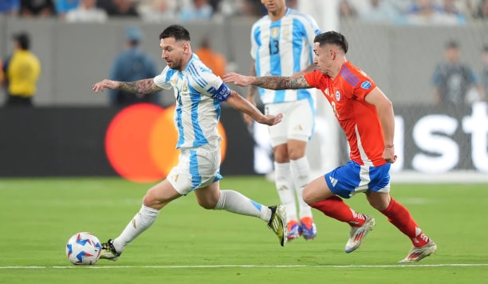 Chile vs Argentina por la fecha 2 de la Copa América 2024. (Foto: Getty Images).
