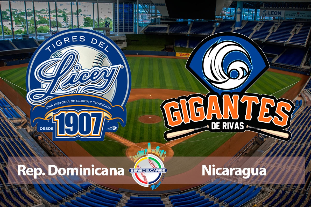 Por la segunda jornada de la Serie del Caribe 2024, Rep. Dominicana vs. Nicaragua en vivo jugarán el segundo partido de este viernes 2 de febrero en Miami. (Foto: Composición)