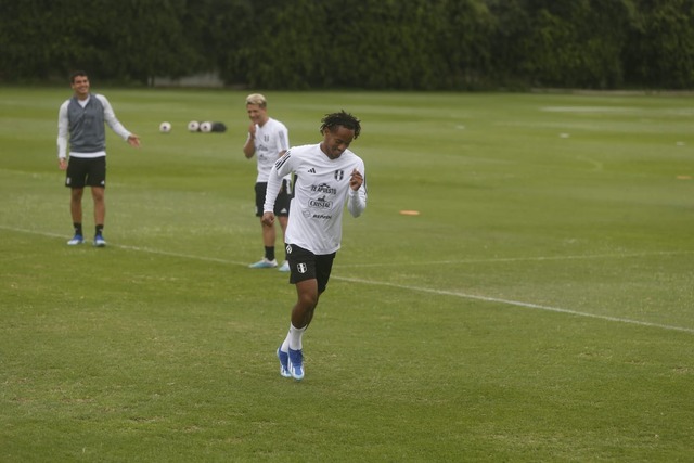 Entrenamiento de la selección peruana de fútbol con miras a la próxima fecha doble por las eliminatorias 2026. (Foto: Mario Zapata Nieto / @photo.gec)