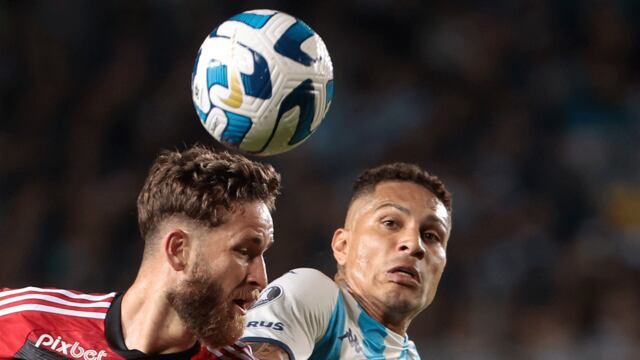 Con 10 hombres por lado: Racing igualó ante Flamengo por la Copa Libertadores