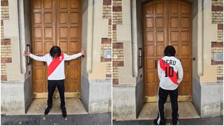 ¡Le queda perfecta! Jules Koundé posó con histórica camiseta de la Selección Peruana