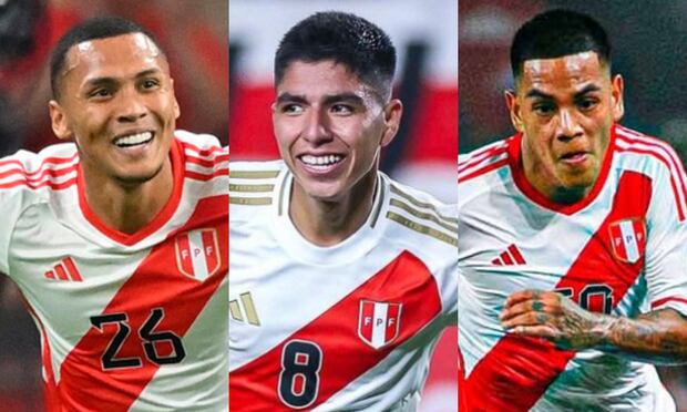Reyna, Quispe y Grimaldo jugarán su primera Copa América en 2024. (Foto: Composición)