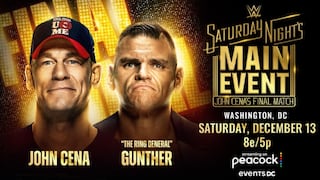 Retiro de John Cena EN VIVO: dónde ver ‘The Last Time Is Now’ en Saturday Night’s Main Event 2025