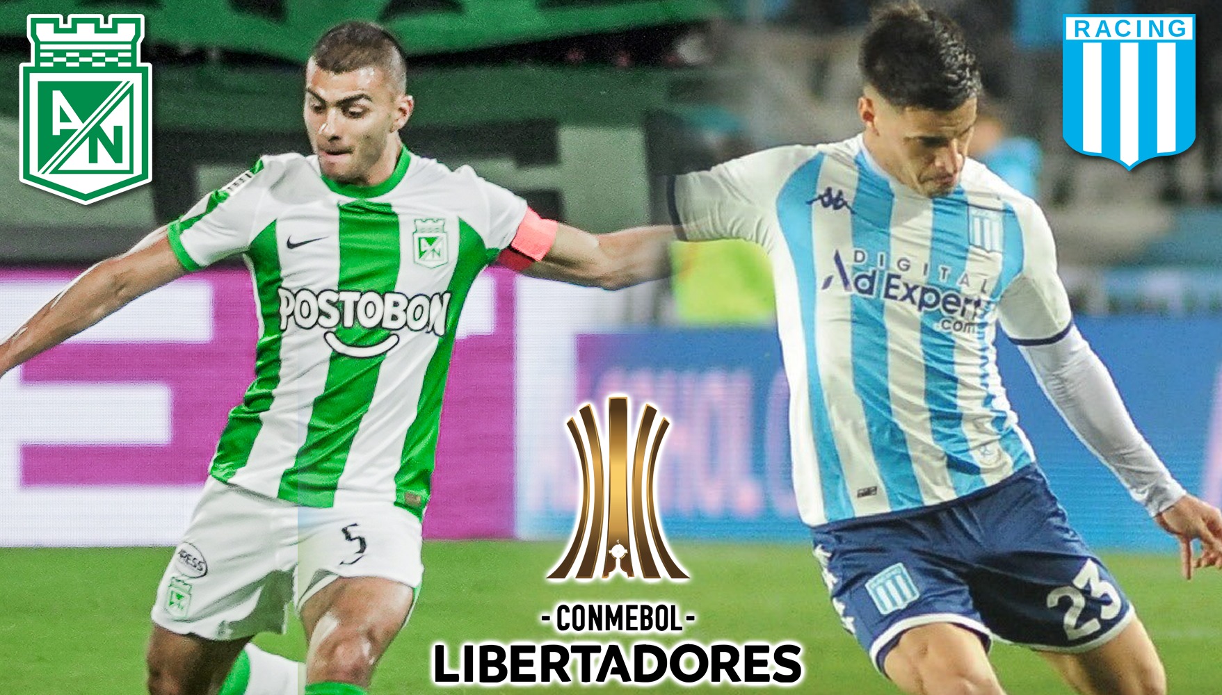 A qué hora y dónde ver juego de Atlético Nacional vs. Racing (Foto: Composición)