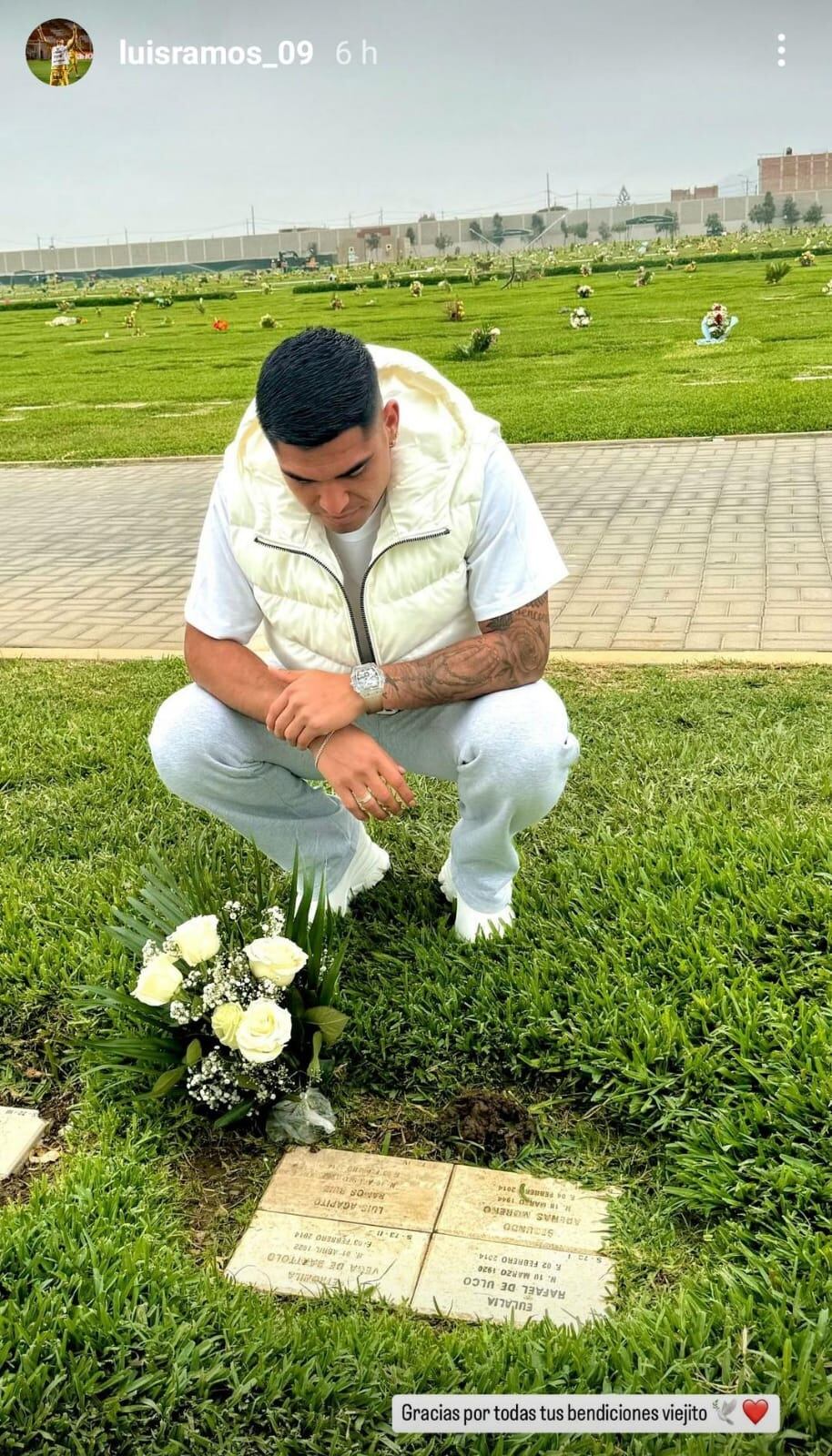 Luis Ramos y su agradecimiento a su padre por su convocatoria a la selección. (Instagram)