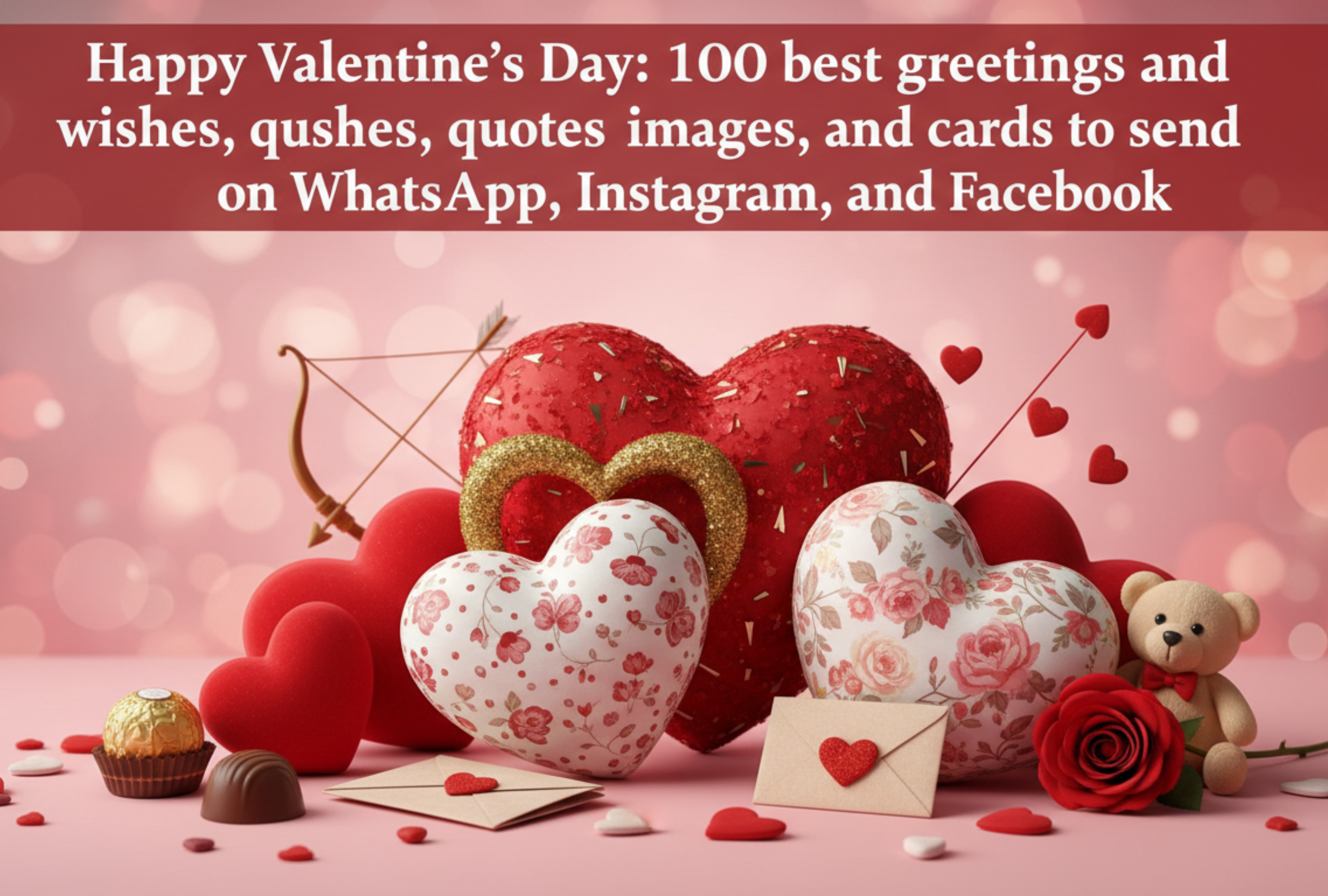 Surprise your loved one this Valentine's Day 2026! Discover the best greetings and cards to send via WhatsApp and Instagram. From romantic phrases to unique images to celebrate love this February 14th. Share them now! | Image created by Depor using Gemini AI / GEC