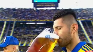 Con cerveza en mano: la celebración de Zambrano tras ganar nuevo título con Boca Juniors
