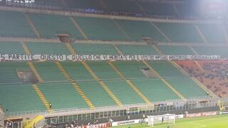 Abandonaron todos: la radical medida de los hinchas de Inter de Milán