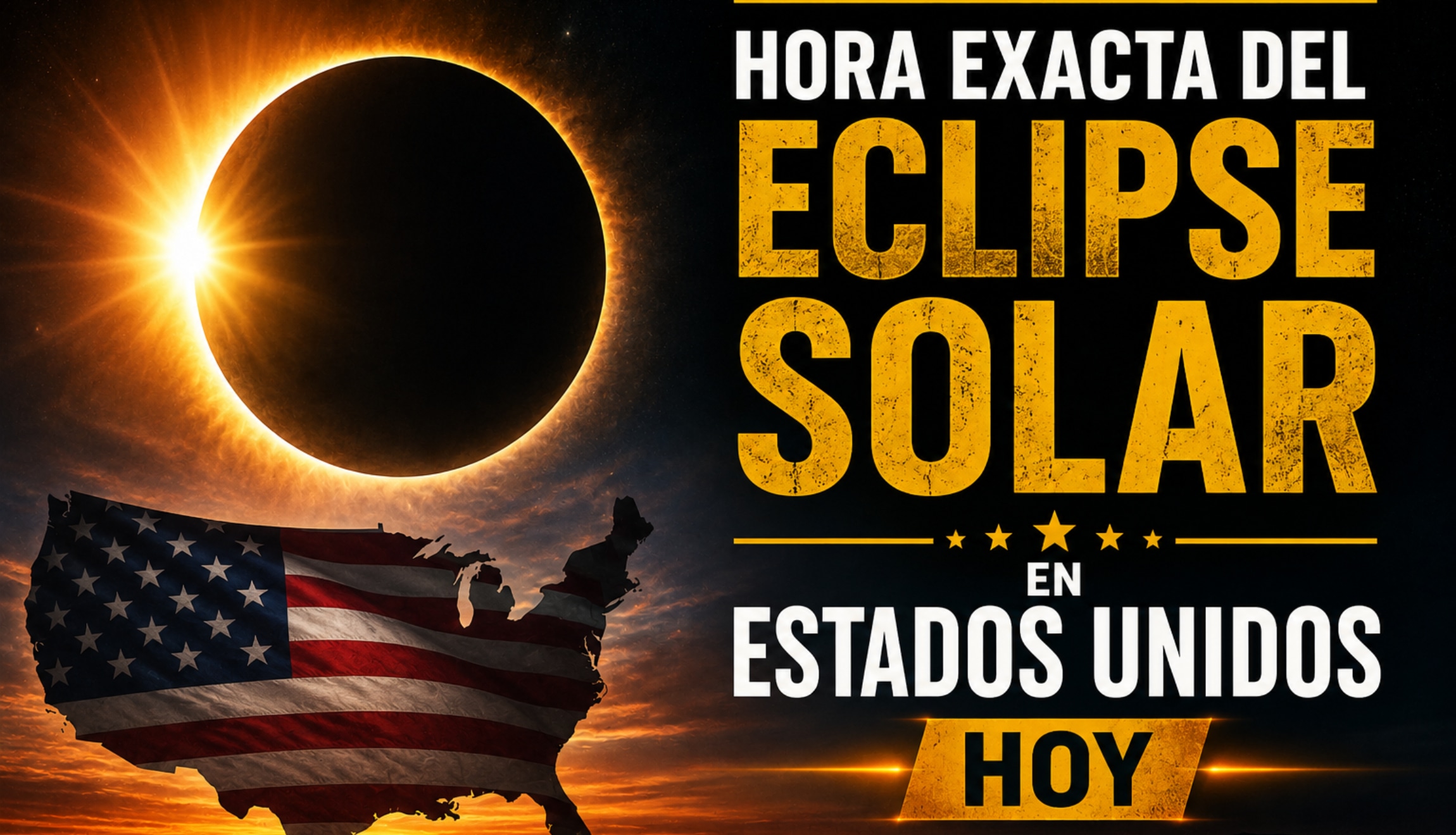 Consulta cuál es la hora exacta del eclipse solar de este miércoles 12 de agosto de 2026 para verlo desde Estados Unidos, en las diferentes ciudades donde será visible. (Foto: Imagen creada por Depor utilizando la IA de Chat GPT)