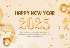 100 Best Happy New Year’s Greetings and Wishes 2025: Quotes, Images and Cards to send on WhatsApp, Instagram and Facebook