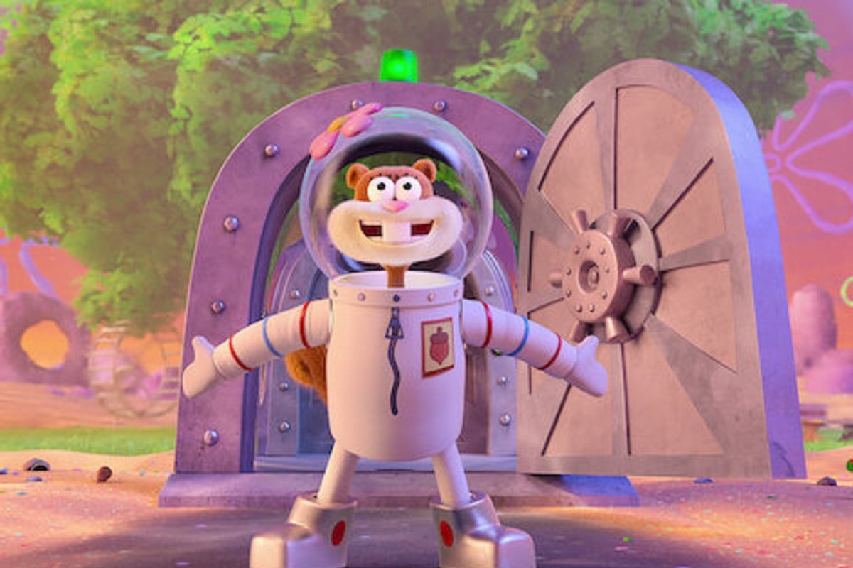 Carolyn Lawrence le da voz a Sandy Cheeks en la película "Al rescate de Fondo de Bikini: La película de Arenita Mejillas" (Foto: Netflix)