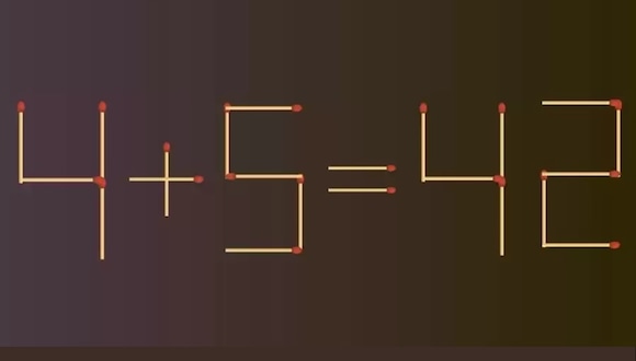 RETO MATEMÁTICO | ¿Puedes mover solo 2 cerillas para arreglar esta ecuación en 3 segundos en este rompecabezas de cerillas? (jagranjosh)