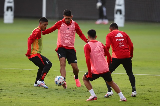 Nuevo día de trabajos en la Selección Peruana. (Foto: Jesús Saucedo / GEC)