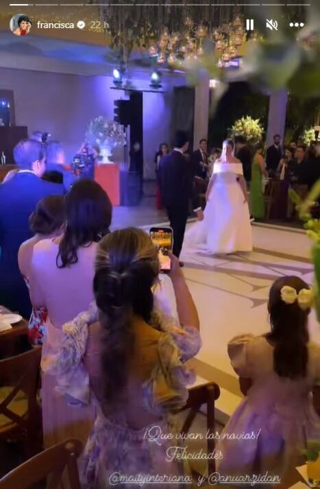Maity Interiano y Anuar Zidan bailando (Foto: Francisca/Instagram)