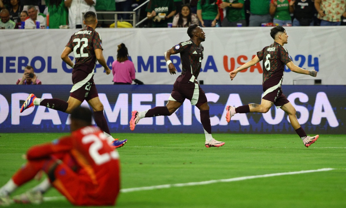México empieza con una victoria la Copa América 2024. Derrotó 1-0 a Jamaica con un tanto de Gerardo Arteaga. (Foto: AFP)