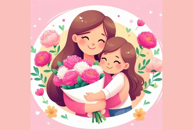 “Te deseo un día lleno de amor, risas y momentos entrañables. Feliz Día mamá”. (Foto: Pinterest)