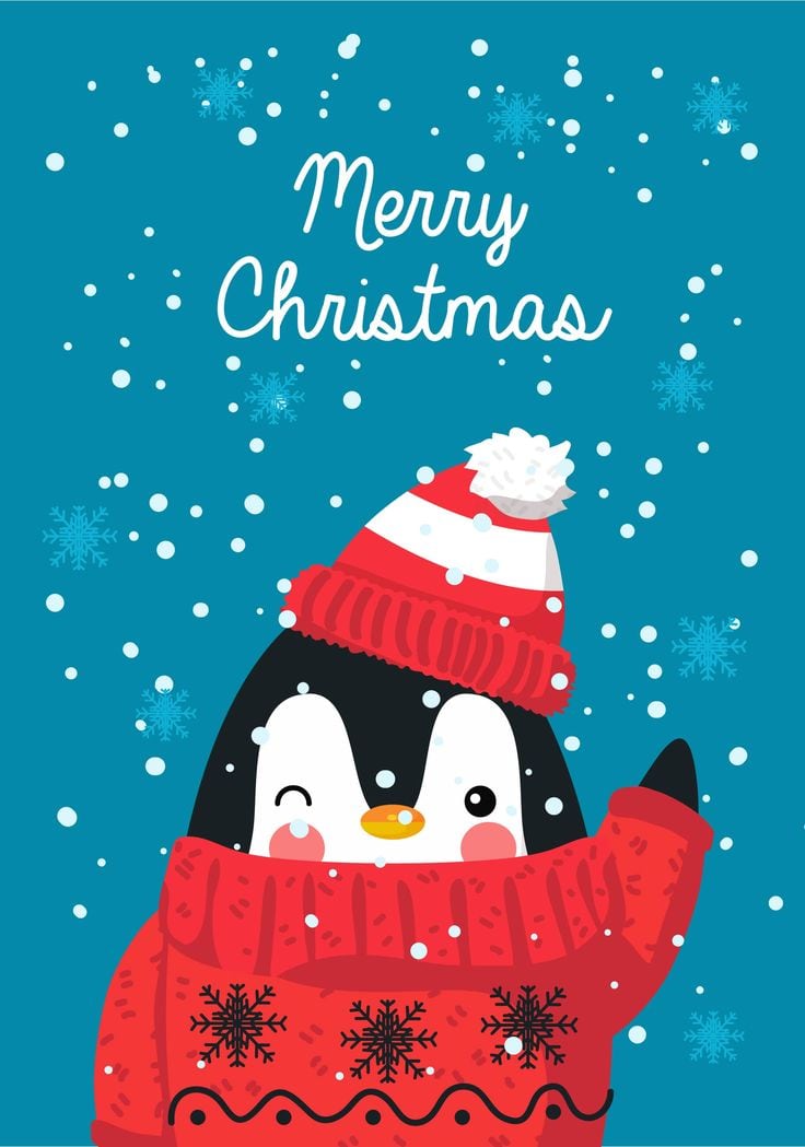 Tarjetas de Navidad para imprimir y compartir este 25 de diciembre (Foto: Pinterest).