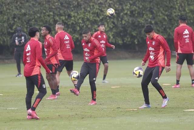 La Selección Peruana inició una nueva semana de entrenamientos en la Videna. (Foto: GEC / Jesús Saucedo)