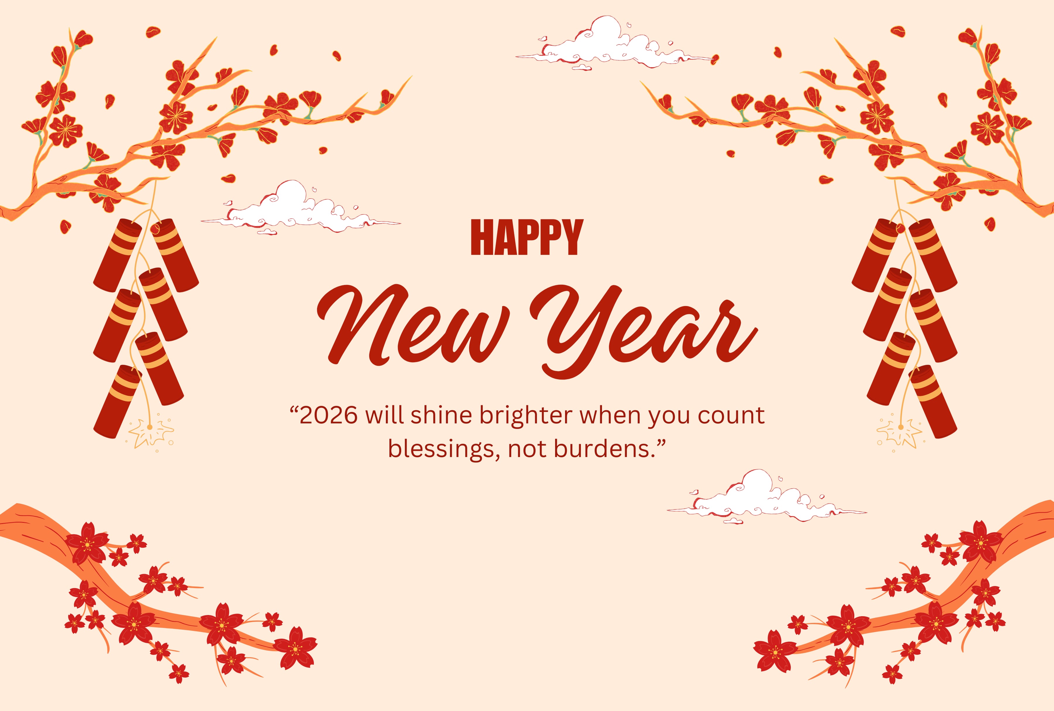 "2026 will shine brighter when you count blessings, not burdens." | Photo by canva.com / Depor