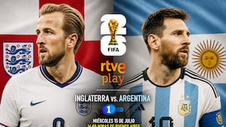 RTVE Play Mundial y La 1 HD televisaron el partido Inglaterra 2-1 Argentina por el Mundial 2026