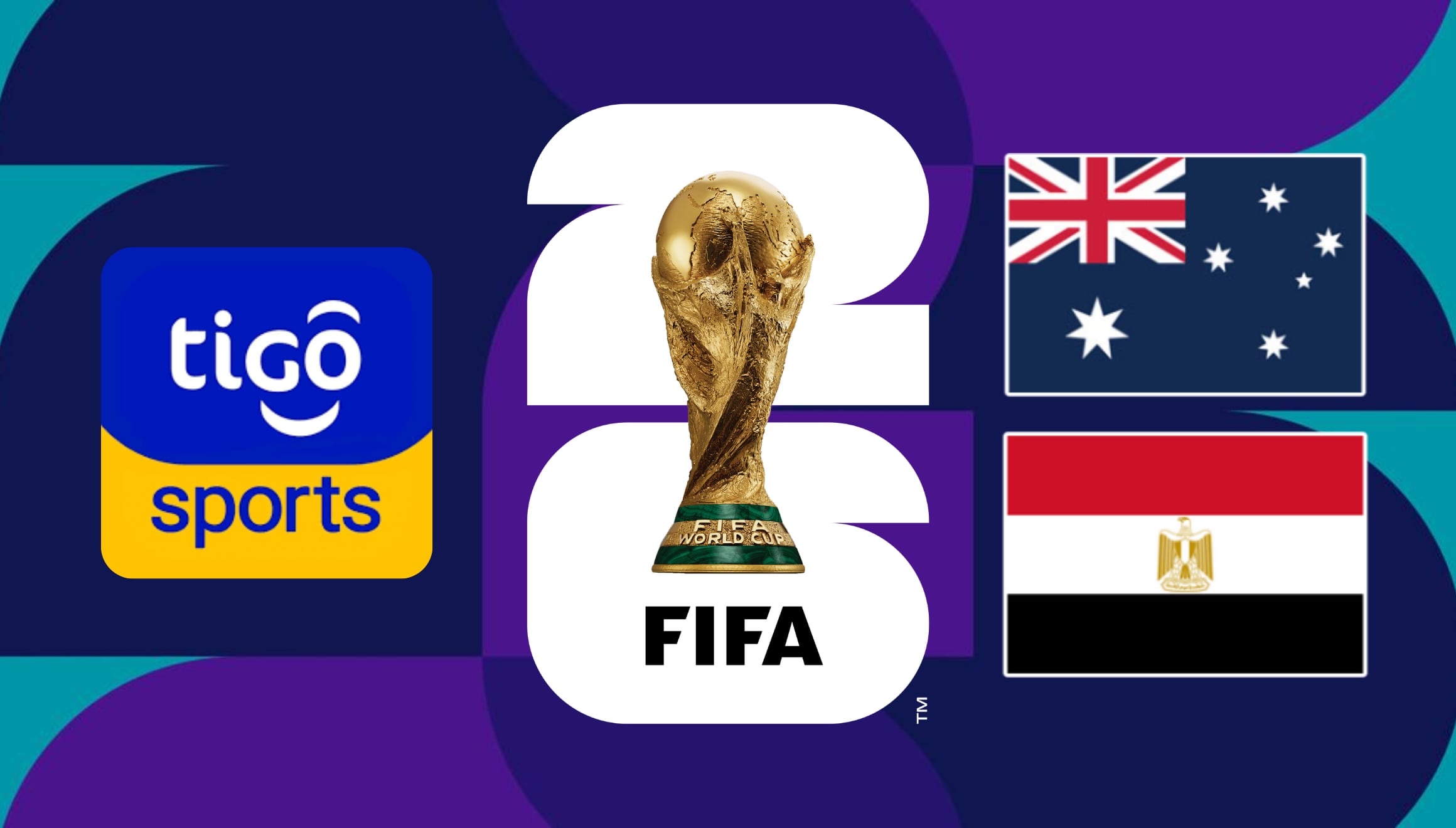 Las selecciones de Australia y Egipto protagonizan un intenso choque por el Mundial 2026. Acceda a la señal de TiGo Sports en vivo para conocer cómo seguir todas las acciones de este partido a través de la aplicación TiGo Play. | Crédito: fifa.com / Composición Gestión Mix