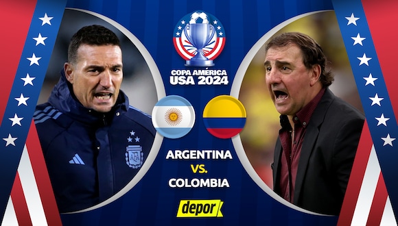 Argentina y Colombia se miden por la final de la Copa América 2024. (Diseño: Depor)