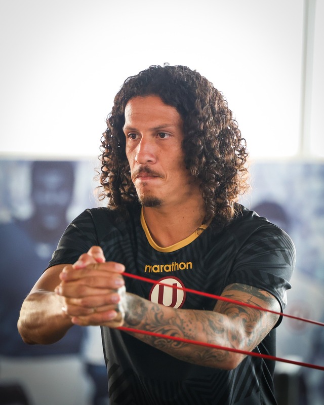 Universitario completó sesión de trabajos de cara al partido con Huancayo (Foto: prensa U)