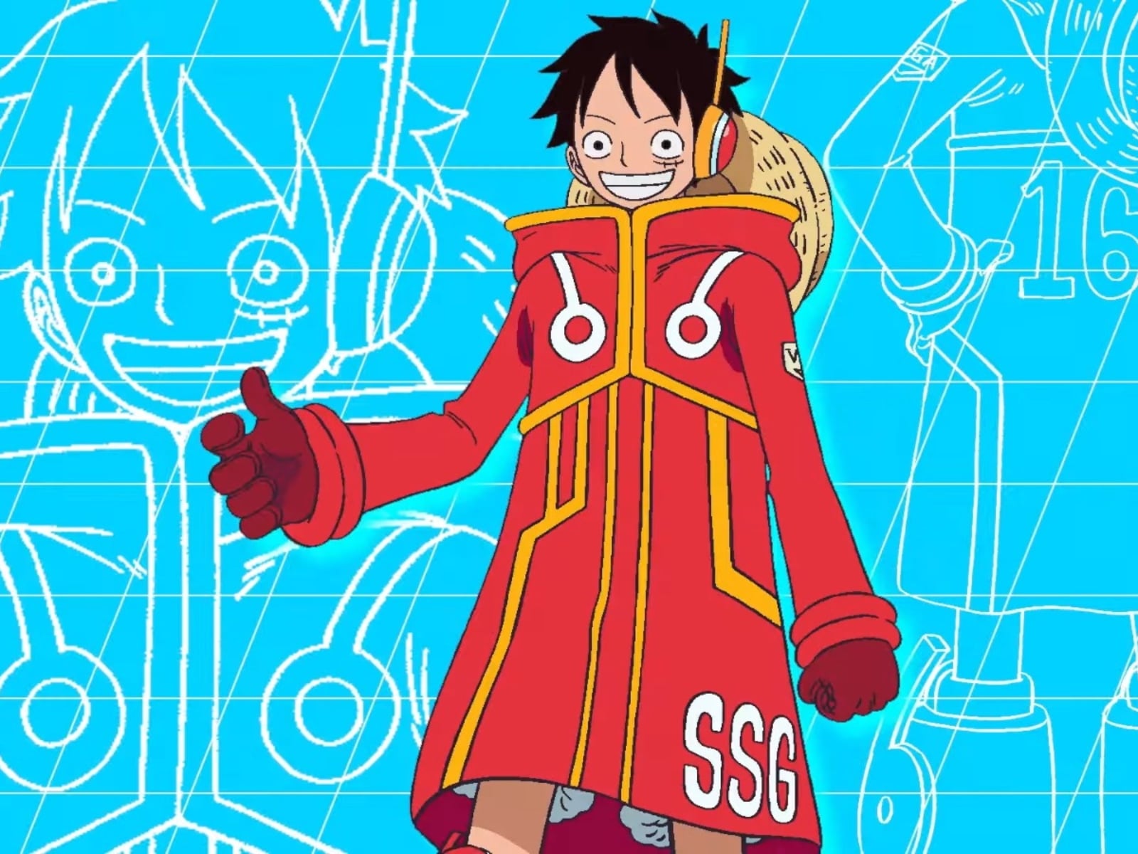 Luffy con el nuevo diseño de la Isla de Egghead en el anime de "One Piece" (Foto: Toei Animation)