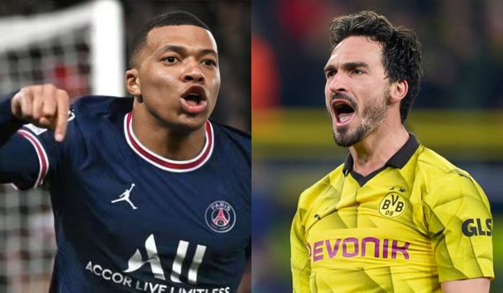 Dortmund vs. PSG por la semifinal de la Champions League 2024. (Foto: Composición).