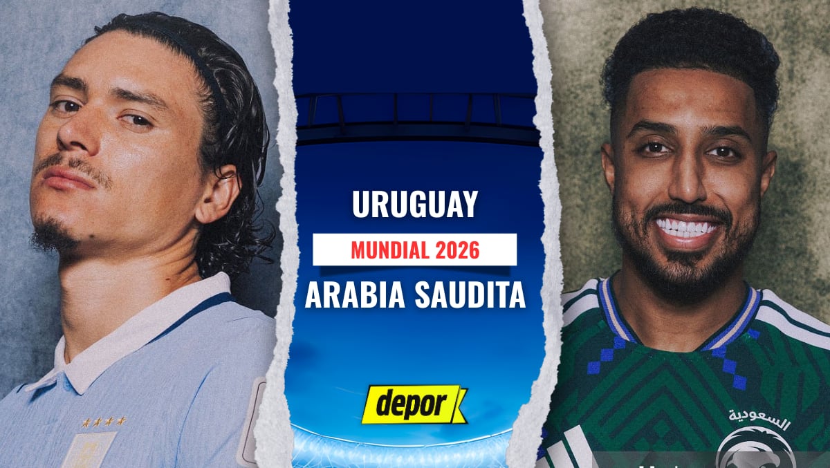 Uruguay vs. Arabia Saudita se enfrentan por la fecha 1 de la fase de grupos del Mundial 2026. (Diseño: Depor)