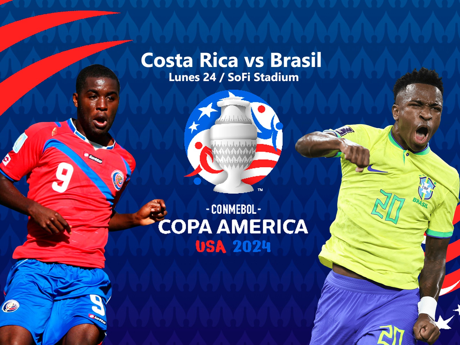 EN VIVO y GRATIS, conoce cómo ver la transmisión de señal abierta de Repretel EN DIRECTO del Costa Rica vs Brasil. Sigue las incidencias del partido por Copa América 2024.| Foto: Composición Depor