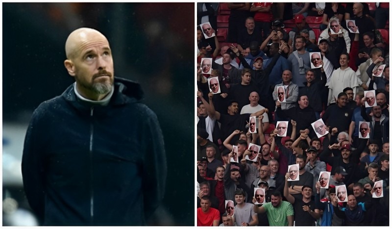 Manchester United acumula su sexta derrota y seguidores del club piden la salida de Ten Hag. (Foto: Agencias/Composición).