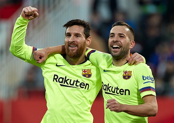 Lionel Messi y Jordi Alba jugaron juntos en el Barcelona hasta mediados de 2021. (Foto: Getty Images)