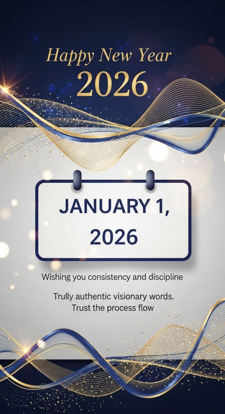 Choose one of these 100 phrases and messages for Happy New Year 2026! to dedicate to your loved ones on January 1 or December 31, via WhatsApp, Instagram, or Facebook. (Photo: Pinterest)