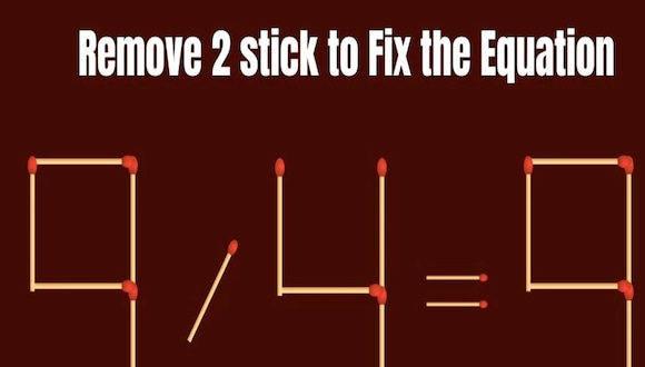 RETO MATEMÁTICO | En la imagen se logra ver la ecuación que se debe corregir realizando solo 2 movimientos.| Foto: fresherslive