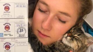 Joven lucha por salvarle la vida a su gatito que adoptó en Perú y al que le quieren aplicar la eutanasia en su país
