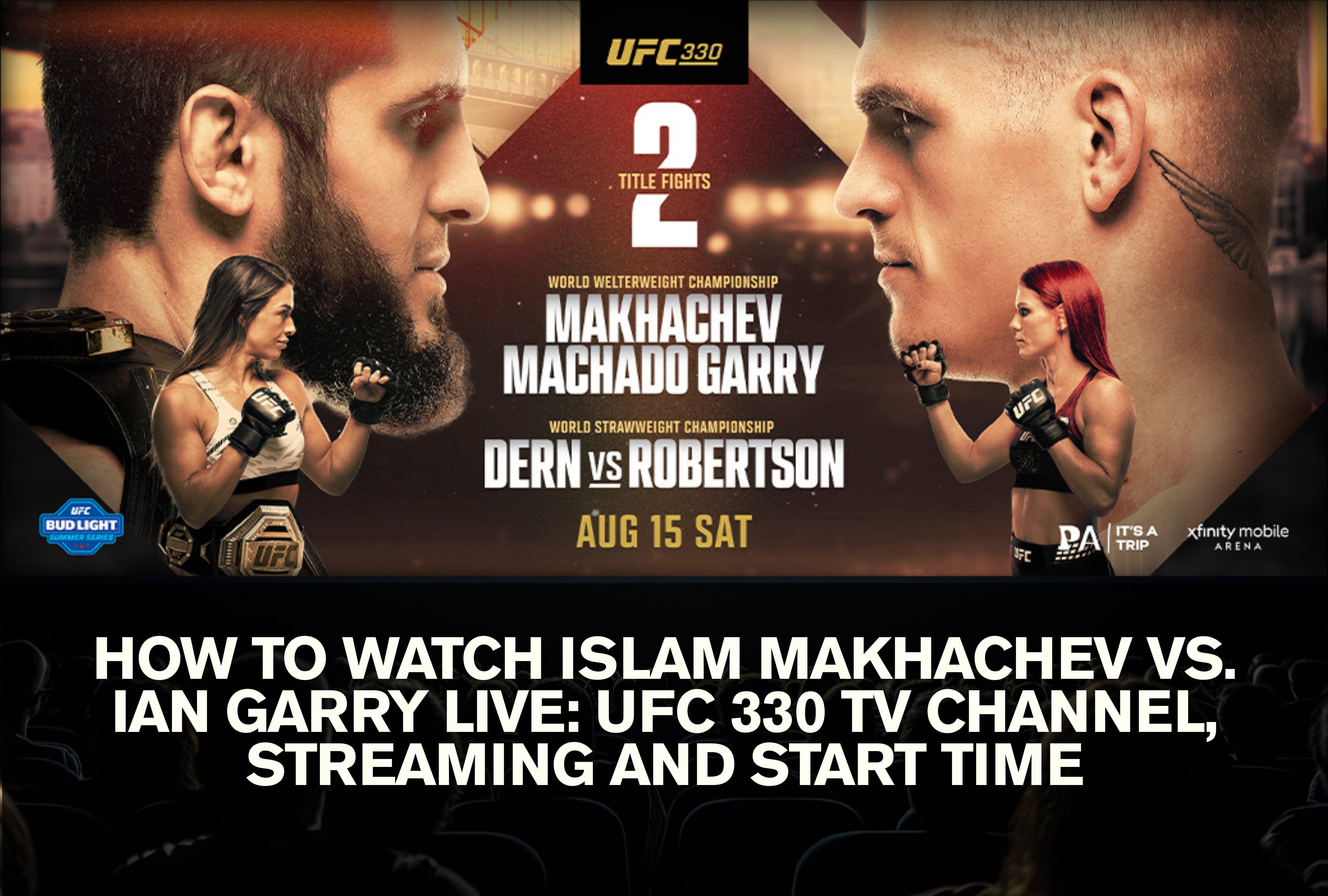 Official broadcast and streaming options to watch Islam Makhachev vs. Ian Garry live on TV and digital devices during the main event of UFC 330. | Photo by ufc.com / Depor