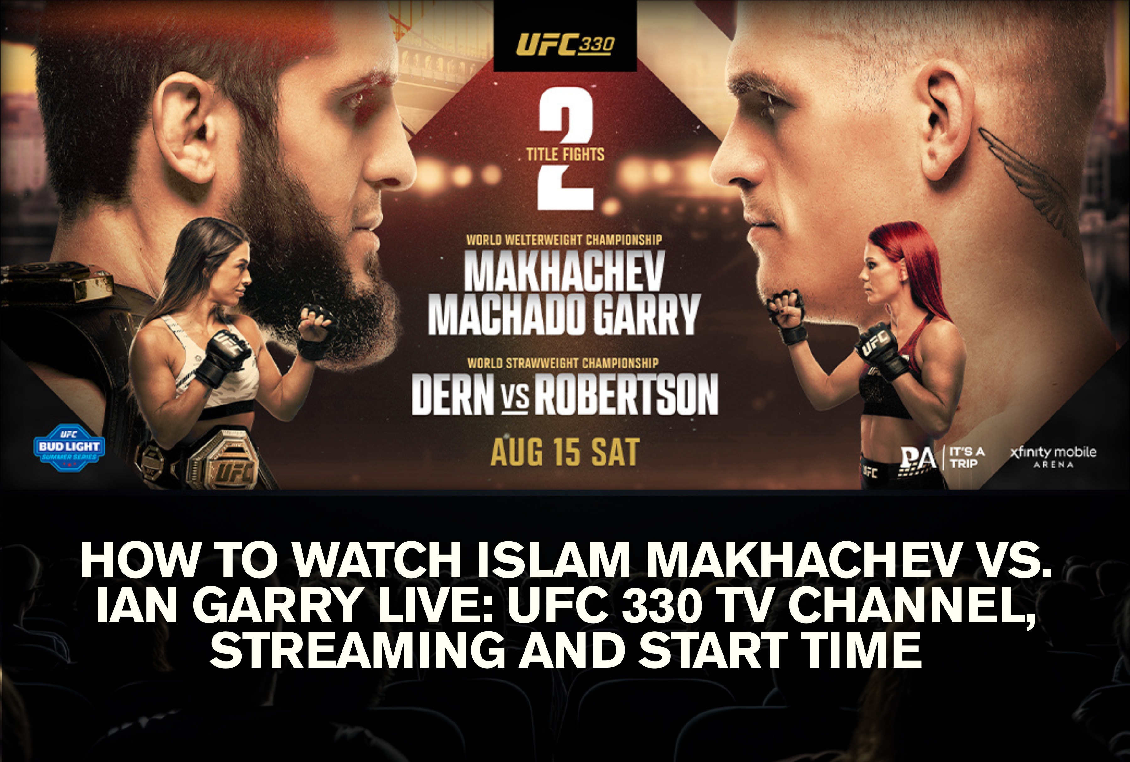 Official broadcast and streaming options to watch Islam Makhachev vs. Ian Garry live on TV and digital devices during the main event of UFC 330. | Photo by ufc.com / Depor