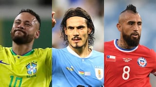 Con Neymar, Cavani y Vidal: once ideal de las grandes ausencias de la Copa América 2024
