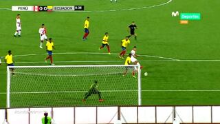 Yuriel Celi y el golazo que se perdió en los primeros minutos del Perú vs. Ecuador [VIDEO]