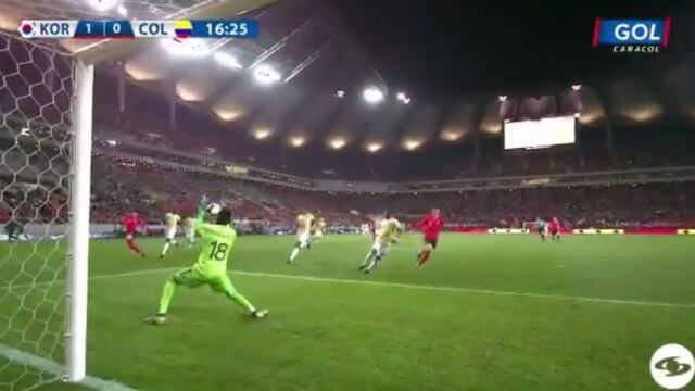 ¡Apareció el crack del Tottenham! Colombia sufrió gol de Corea del Sur tras grave falla de Arboleda [VIDEO]